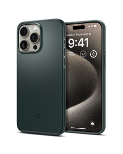 Чехол Spigen для iPhone 15 Pro Max - Thin Fit - Зеленый - ACS06548