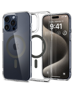 Чехол Spigen для iPhone 15 Pro Max - Ultra Hybrid (MagFit) - Серый - ACS06577