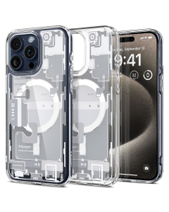 Чехол Spigen для iPhone 15 Pro Max - Ultra Hybrid (MagFit) - Zero One White - Разноцветный - ACS07034