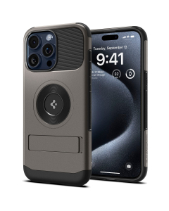 Чехол Spigen для iPhone 15 Pro - Slim Armor (MagFit) - Серый - ACS06476