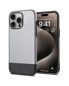 Чехол Spigen для iPhone 15 Pro - Style Armor (MagFit) - Серый - ACS06748