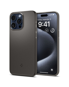 Чехол Spigen для iPhone 15 Pro - Thin Fit - Серый - ACS06687
