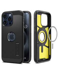 Чехол Spigen для iPhone 15 Pro - Tough Armor (MagFit) - Черный - ACS06733