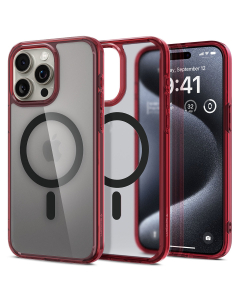 Чехол Spigen для iPhone 15 Pro - Ultra Hybrid (MagFit) - Красный - ACS07057