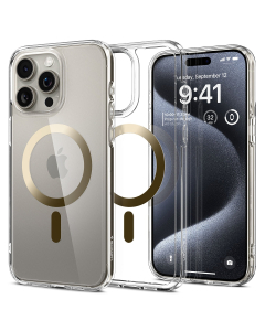 Чехол Spigen для iPhone 15 Pro - Ultra Hybrid (MagFit) - Золотой - ACS06718