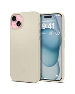 Чехол Spigen для iPhone 15 - Thin Fit - Бежевый - ACS06782