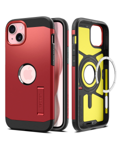 Чехол Spigen для iPhone 15 - Tough Armor (MagFit) - Красный - ACS06814