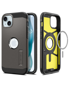 Чехол Spigen для iPhone 15 - Tough Armor (MagFit) - Серый - ACS06810