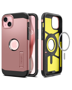 Чехол Spigen для iPhone 15 - Tough Armor (MagFit) - Золотой/Розовый - ACS06813