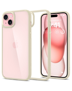 Чехол Spigen для iPhone 15 - Ultra Hybrid - Бежевый - ACS06800