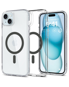 Чехол Spigen для iPhone 15 - Ultra Hybrid (MagFit) - Серый - ACS06804