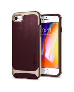 Чехол Spigen для iPhone SE (2022/2020)/8/7 - Neo Hybrid Herringbone - Бордовый - 054CS22198