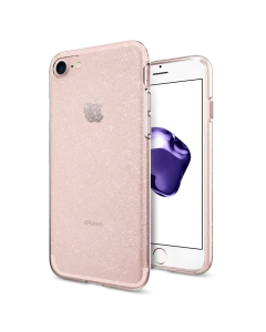 Чехол Spigen для iPhone SE (2022/2020)/8/7 - Liquid Crystal Glitter - Розовый кварц - 042CS21419