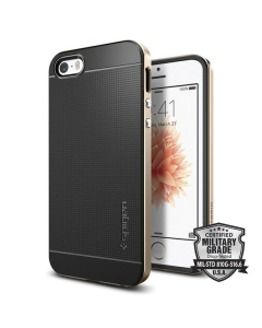 Чехол Spigen для iPhone SE / 5s / 5 - Neo Hybrid - Шампань - 041CS20250