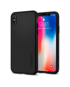 Чехол Spigen для iPhone X / XS - Thin Fit 360 - Черный - 057CS22177