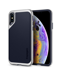 Чехол Spigen для iPhone X / XS - Neo Hybrid - Серебристый - 063CS24920
