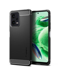 Чехол Spigen для Redmi Note 12 5G / POCO X5 5G - Rugged Armor - Черный - ACS05787