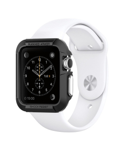 Чехол Spigen для Apple Watch 1 / 2 (38мм) - Rugged Armor - Черный - SGP11485