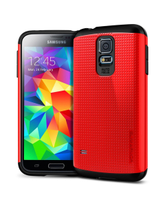 Чехол Spigen для Galaxy S5 - Slim Armor - Красный - SGP10752