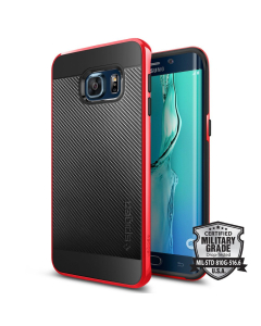 Чехол Spigen для Galaxy S6 Edge Plus - Neo Hybrid Carbon - Красный - SGP11706