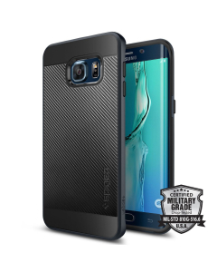 Чехол Spigen для Galaxy S6 Edge Plus - Neo Hybrid Carbon - Синевато-серый - SGP11705