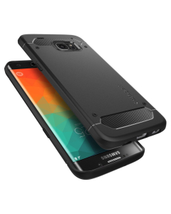 Чехол Spigen для Galaxy S6 Edge Plus - Rugged Armor - Черный - SGP11698