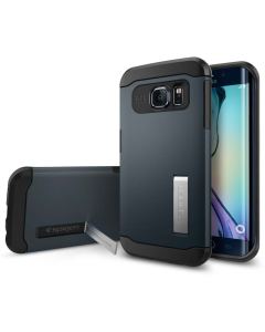 Чехол Spigen для Galaxy S6 Edge - Slim Armor - Синевато-серый - SGP11426