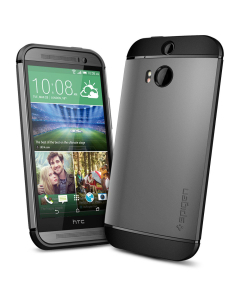 Чехол Spigen для HTC One M8 - Slim Armor - Темно-серый - SGP10849