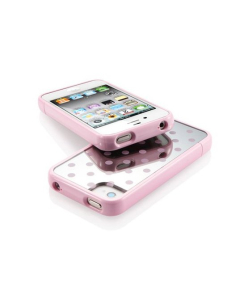 Чехол Spigen для iPhone 4S / 4 - Linear Mirror - Розовый - SGP09087