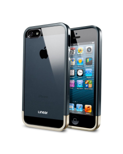 Чехол Spigen для iPhone SE / 5s / 5 - Liner Crystal Metal - Синевато-серый - SGP10044
