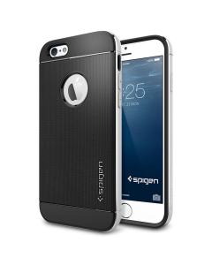 Премиум чехол Spigen для iPhone 6s / 6 - Neo Hybrid Metal - Серебристый металлик - SGP11037