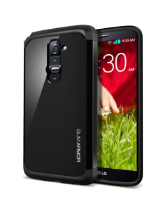 Чехол Spigen для LG G2 - Slim Armor - Черный - SGP10540