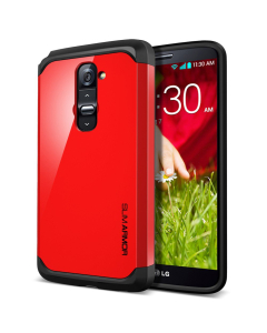 Чехол Spigen для LG G2 - Slim Armor - Красный - SGP10537