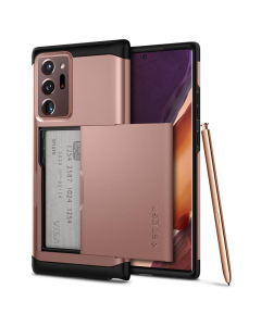 Чехол-визитница Spigen для Galaxy Note 20 Ultra - Slim Armor CS - Бронзовый - ACS01573