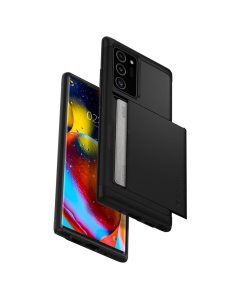 Чехол-визитница Spigen для Galaxy Note 20 Ultra - Slim Armor CS - Черный - ACS01398