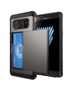 Чехол-визитница Spigen для Galaxy Note 7 - Slim Armor CS - Темно-Серый - 562CS20562
