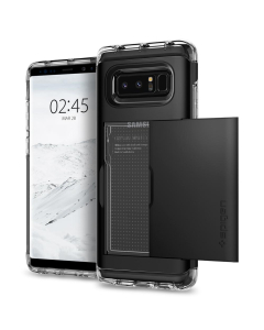 Чехол-визитница Spigen для Galaxy Note 8 - Crystal Wallet - Черный - 587CS21846
