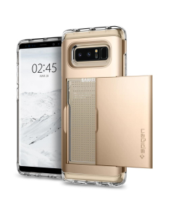 Чехол-визитница Spigen для Galaxy Note 8 - Crystal Wallet - Золотой - 587CS21847