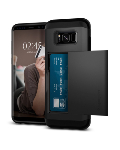 Чехол-визитница Spigen для Galaxy S8 Plus - Slim Armor CS - Черный - 571CS21672