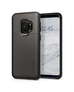 Чехол-визитница Spigen для Galaxy S9 - Slim Armor CS - Темно-серый - 592CS22862
