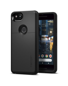 Чехол-визитница Spigen для Google Pixel 2 - Slim Armor CS - Черный - F16CS22278