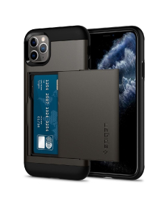 Чехол-визитница Spigen для iPhone 11 Pro - Slim Armor CS - Темно-серый - 077CS27236
