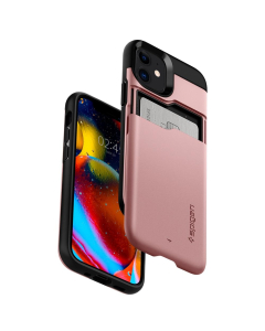 Чехол-визитница Spigen для iPhone 12 Mini - Slim Armor CS - Розовое золото - ACS01751