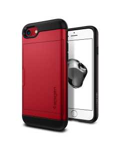 Чехол-визитница Spigen для iPhone SE (2022/2020)/8/7 - Slim Armor CS - Красный - 042CS21725