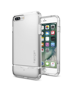 Чехол-визитница Spigen для iPhone 7 Plus / 8 Plus - Flip Armor - Серебристый - 043CS20822