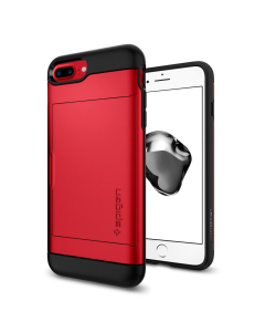 Чехол-визитница Spigen для iPhone 7 Plus / 8 Plus - Slim Armor CS - Красный - 043CS21730
