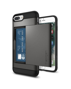Чехол-визитница Spigen для iPhone 7 Plus / 8 Plus - Slim Armor CS - Темно-серый - 043CS20526
