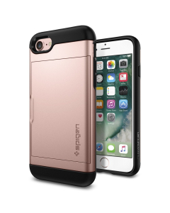 Чехол-визитница Spigen для iPhone SE (2022/2020)/8/7 - Slim Armor CS - Розовое Золото - 042CS20454