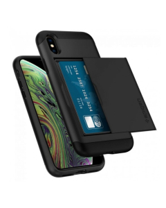 Чехол-визитница Spigen для iPhone X / XS - Slim Armor CS - Черный - 063CS24922