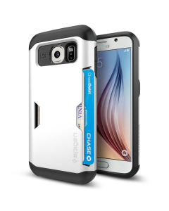 Чехол-визитница Spigen для Galaxy S6 - Slim Armor CS - Белый - SGP11333